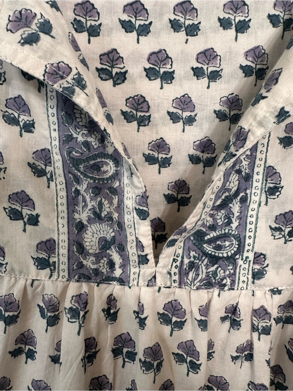 Marea White & Blue Floral Mini Dress - Picture 4 of 4